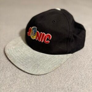 Black and red Sonic the Hedgehog snapback hat